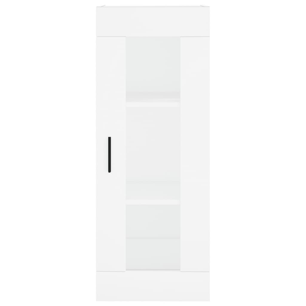 Image Buffet haut Blanc 34,5x34x180 cm Bois d'ingénierie | Xios Store SNC vidaXL Xios Store SNC