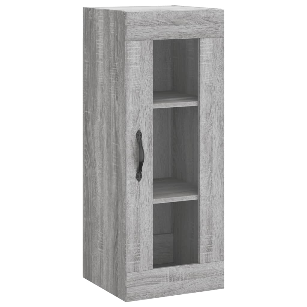 Image Buffet haut Sonoma gris 34,5x34x180 cm Bois d'ingénierie | Xios Store SNC vidaXL Xios Store SNC