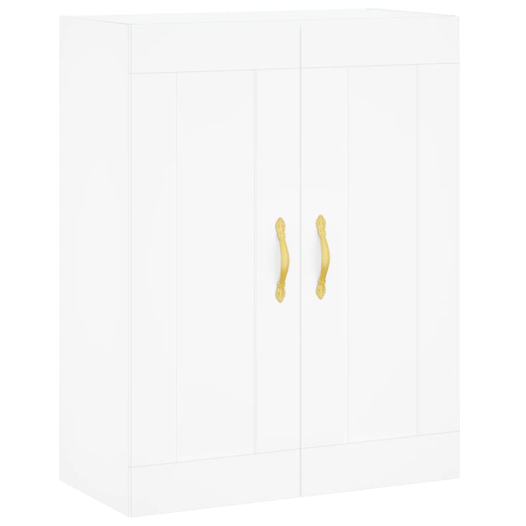 Image Buffet haut Blanc 69,5x34x180 cm Bois d'ingénierie | Xios Store SNC vidaXL Xios Store SNC