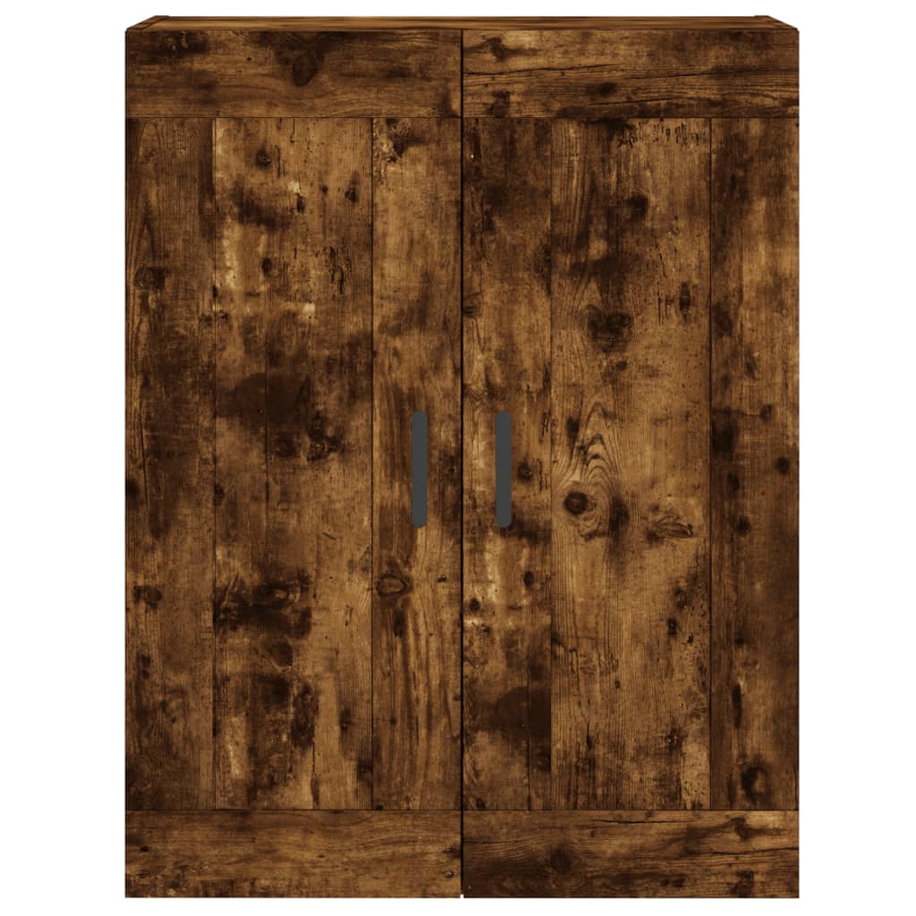 Image Buffet haut Chêne fumé 69,5x34x180 cm Bois d'ingénierie | Xios Store SNC vidaXL Xios Store SNC