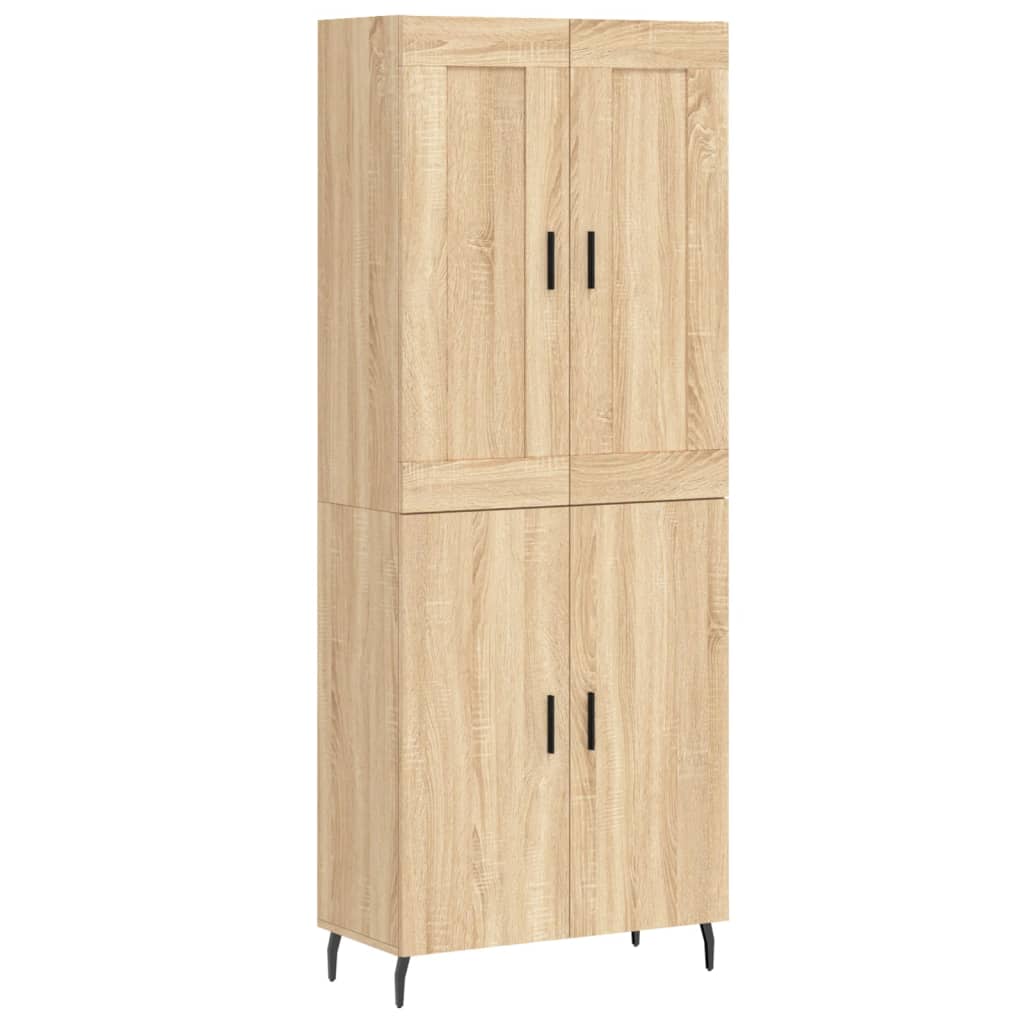 Image Buffet haut Chêne sonoma 69,5x34x180 cm Bois d'ingénierie | Xios Store SNC vidaXL Xios Store SNC