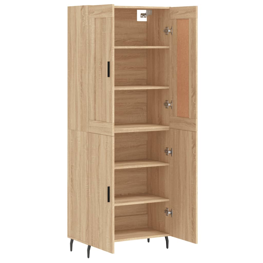 Image Buffet haut Chêne sonoma 69,5x34x180 cm Bois d'ingénierie | Xios Store SNC vidaXL Xios Store SNC