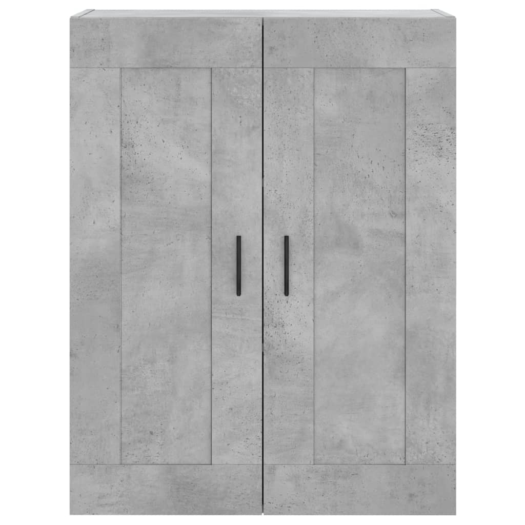 Image Buffet haut Gris béton 69,5x34x180 cm Bois d'ingénierie | Xios Store SNC vidaXL Xios Store SNC