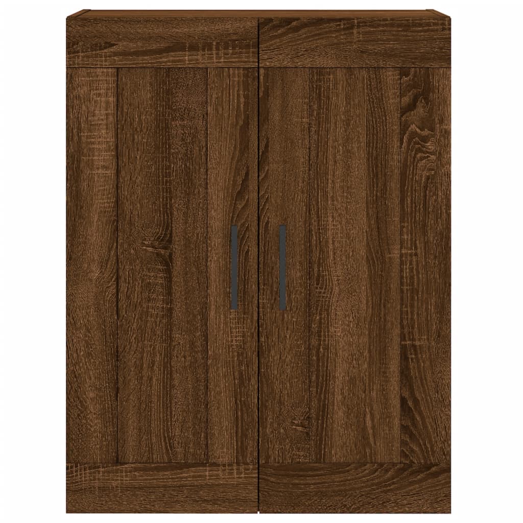 Image Buffet haut Chêne marron 69,5x34x180 cm Bois d'ingénierie | Xios Store SNC vidaXL Xios Store SNC