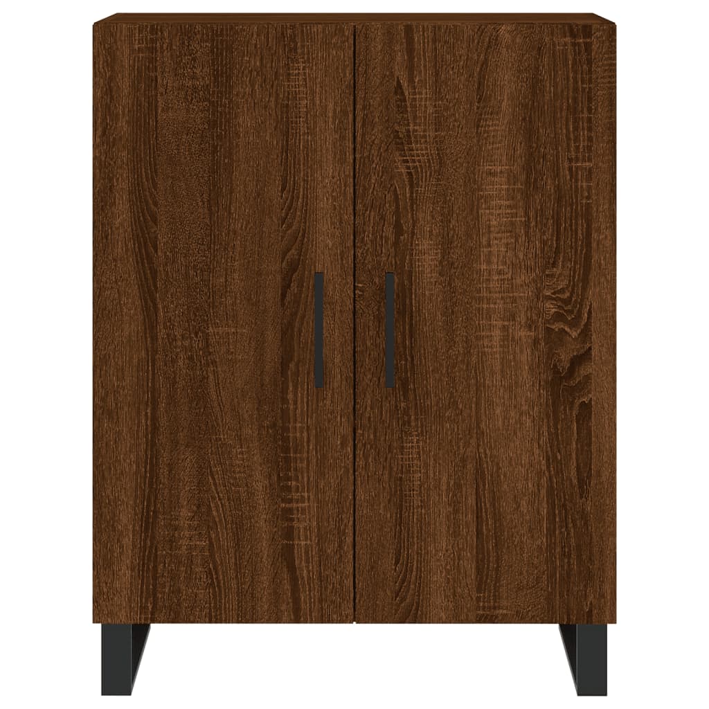 Image Buffet haut Chêne marron 69,5x34x180 cm Bois d'ingénierie | Xios Store SNC vidaXL Xios Store SNC