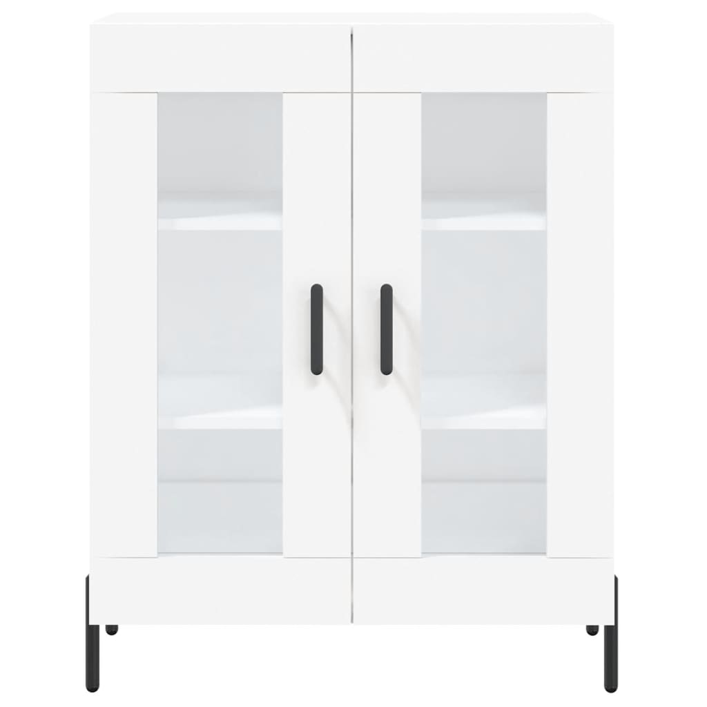 Image Buffet haut Blanc 69,5x34x180 cm Bois d'ingénierie | Xios Store SNC vidaXL Xios Store SNC