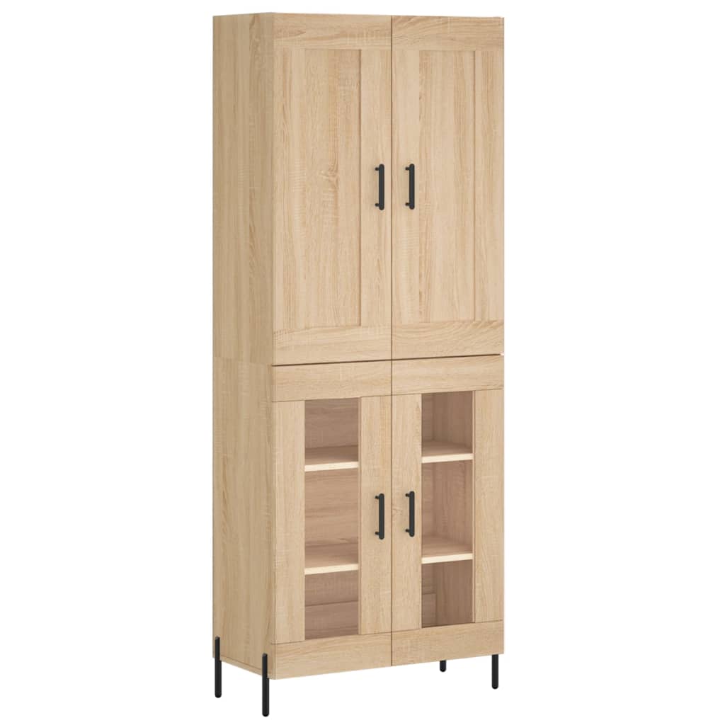 Image Buffet haut Chêne sonoma 69,5x34x180 cm Bois d'ingénierie | Xios Store SNC vidaXL Xios Store SNC