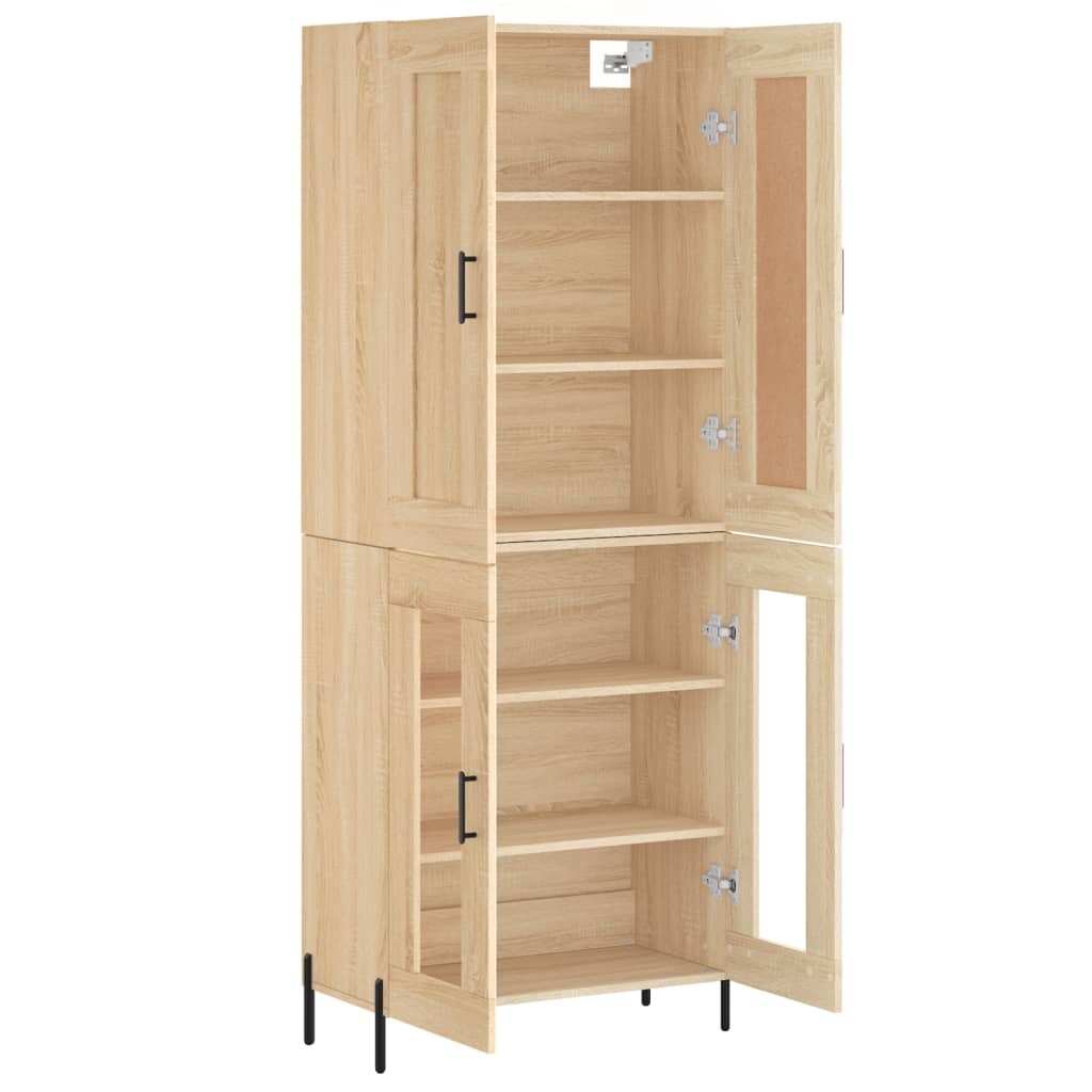 Image Buffet haut Chêne sonoma 69,5x34x180 cm Bois d'ingénierie | Xios Store SNC vidaXL Xios Store SNC