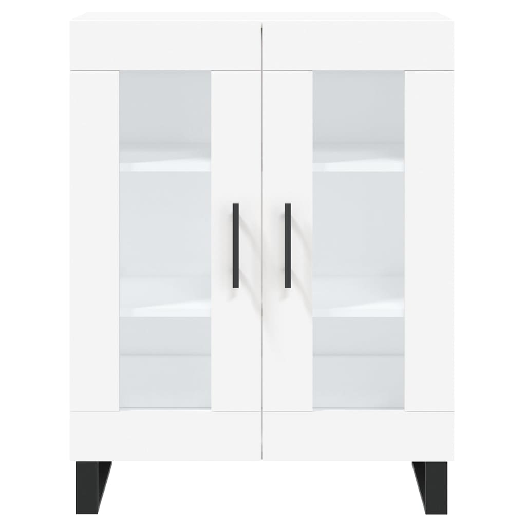 Image Buffet haut Blanc 69,5x34x180 cm Bois d'ingénierie | Xios Store SNC vidaXL Xios Store SNC