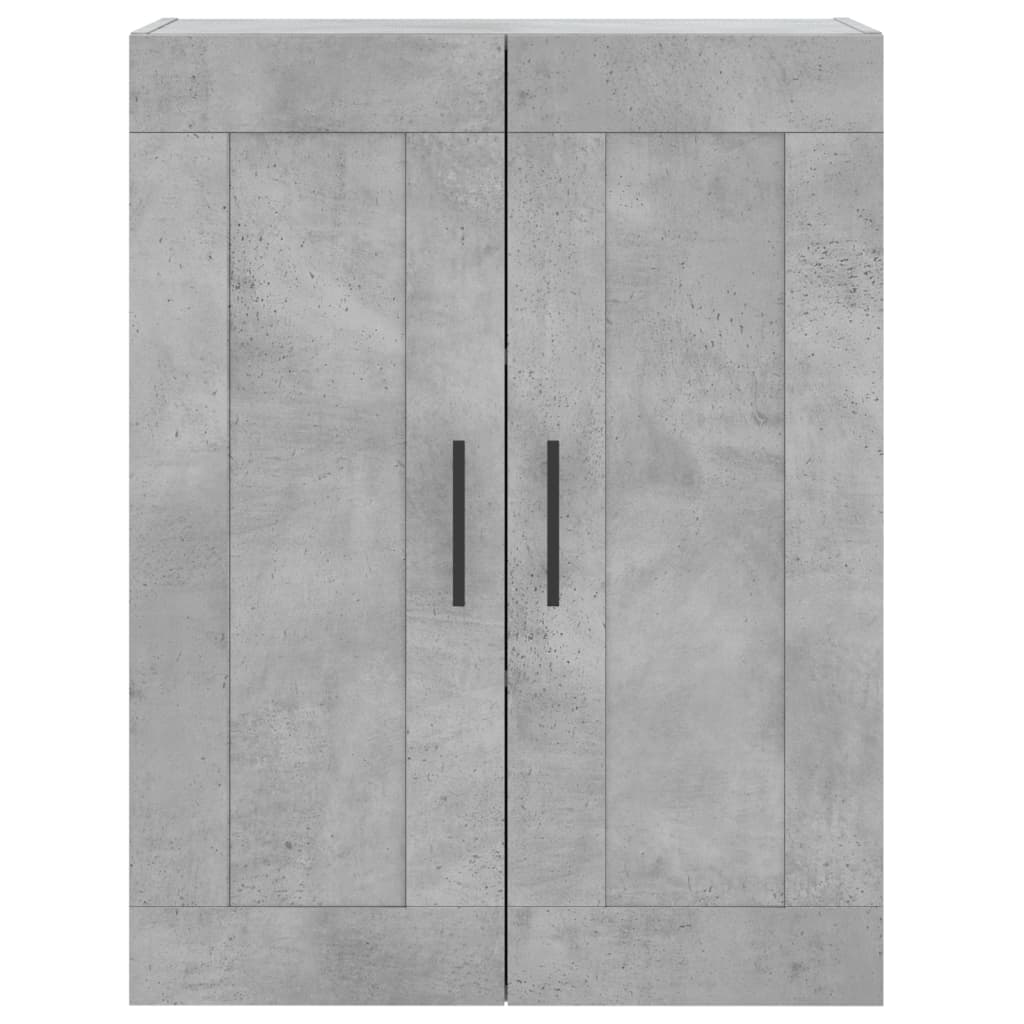 Image Buffet haut Gris béton 69,5x34x180 cm Bois d'ingénierie | Xios Store SNC vidaXL Xios Store SNC