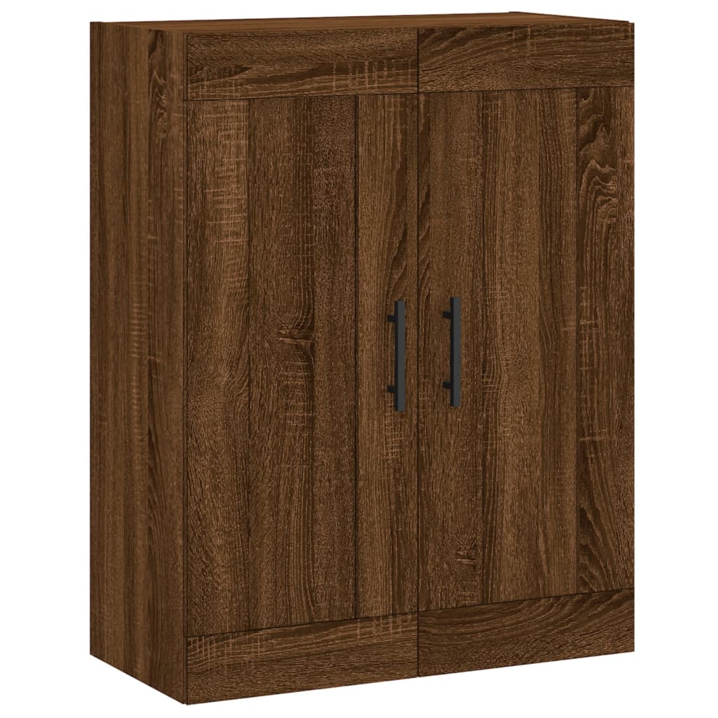 Image Buffet haut Chêne marron 69,5x34x180 cm Bois d'ingénierie | Xios Store SNC vidaXL Xios Store SNC