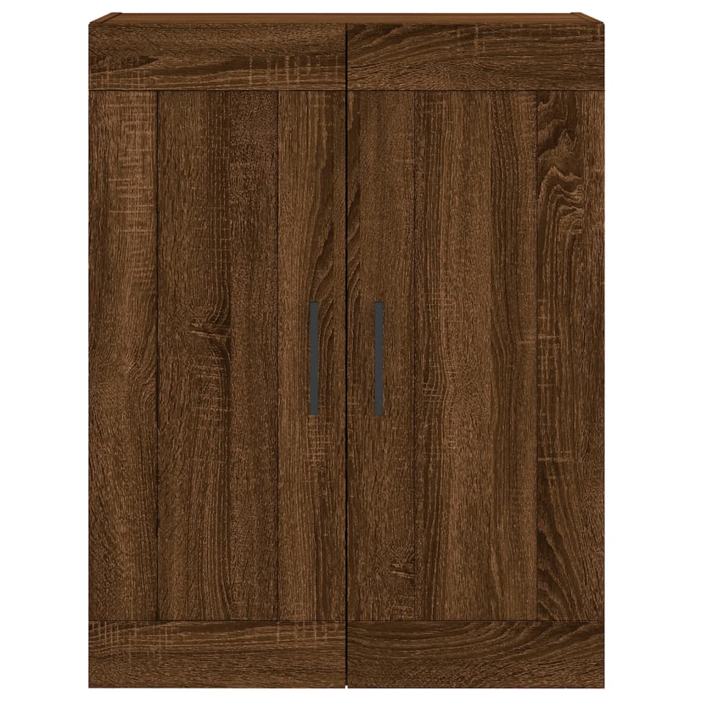 Image Buffet haut Chêne marron 69,5x34x180 cm Bois d'ingénierie | Xios Store SNC vidaXL Xios Store SNC