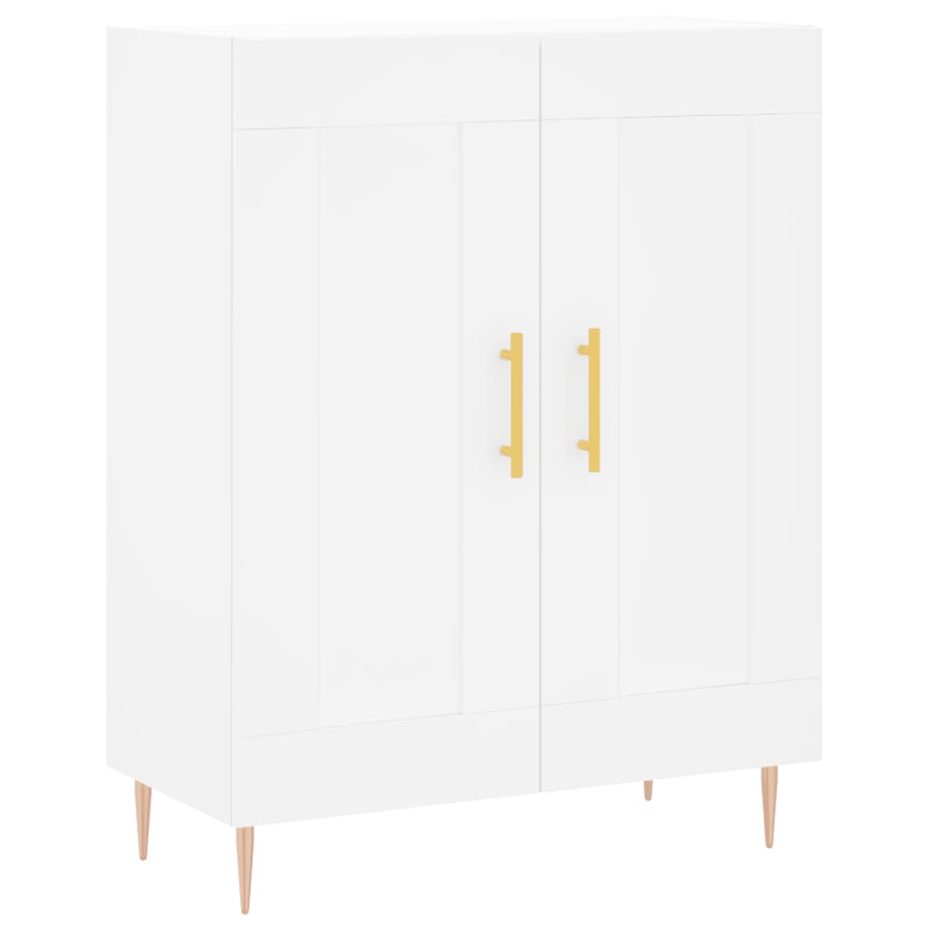 Image Buffet haut Blanc 69,5x34x180 cm Bois d'ingénierie | Xios Store SNC vidaXL Xios Store SNC