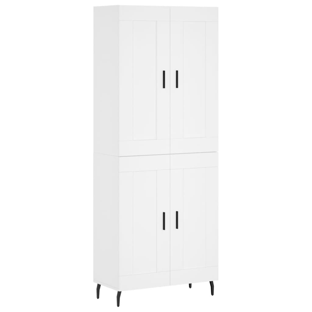 Image Buffet haut Blanc 69,5x34x180 cm Bois d'ingénierie | Xios Store SNC vidaXL Xios Store SNC