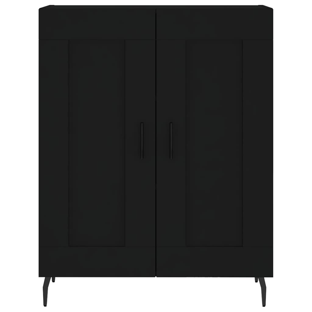 Image Buffet haut Noir 69,5x34x180 cm Bois d'ingénierie | Xios Store SNC vidaXL Xios Store SNC