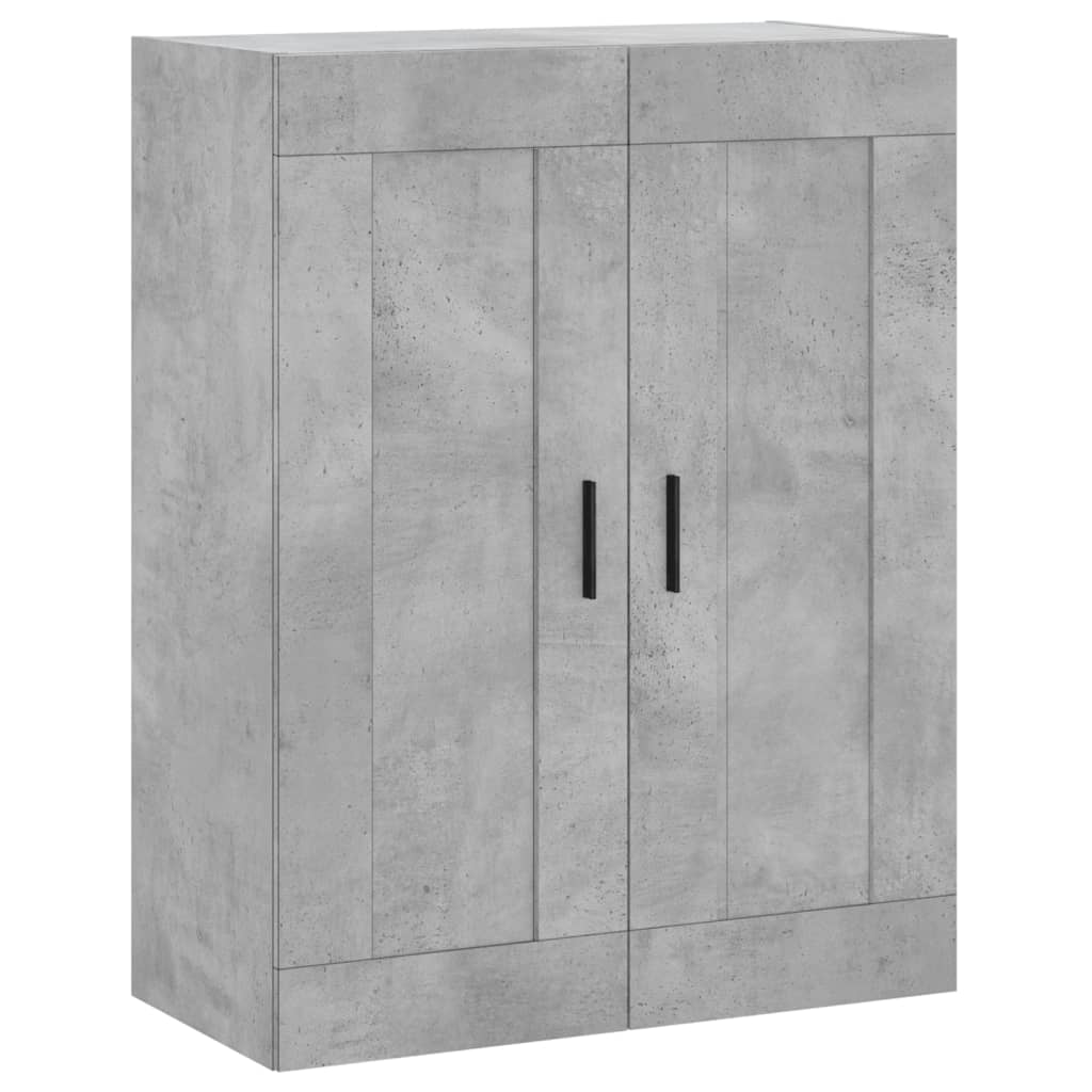 Image Buffet haut Gris béton 69,5x34x180 cm Bois d'ingénierie | Xios Store SNC vidaXL Xios Store SNC