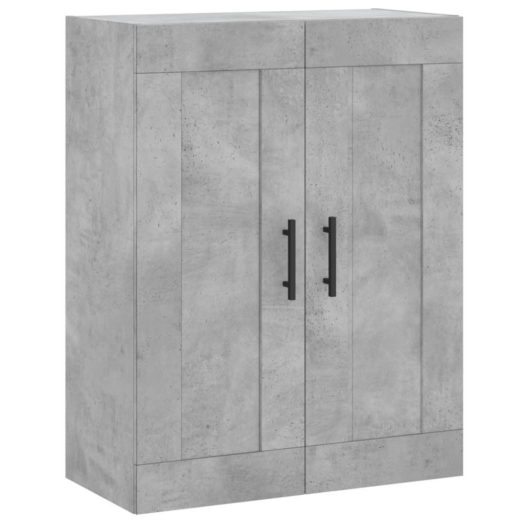 Image Buffet haut Gris béton 69,5x34x180 cm Bois d'ingénierie | Xios Store SNC vidaXL Xios Store SNC