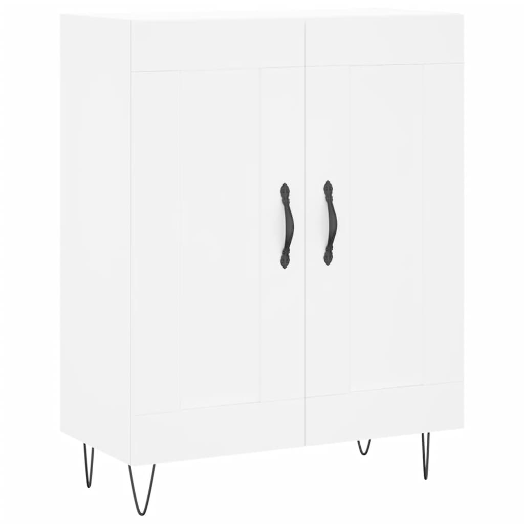 Image Buffet haut Blanc 69,5x34x180 cm Bois d'ingénierie | Xios Store SNC vidaXL Xios Store SNC