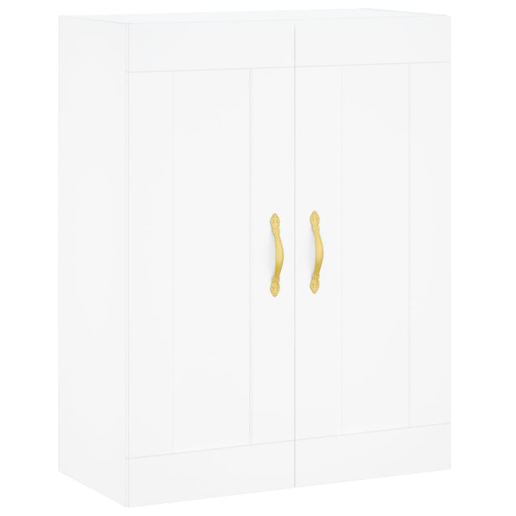 Image Buffet haut Blanc 69,5x34x180 cm Bois d'ingénierie | Xios Store SNC vidaXL Xios Store SNC