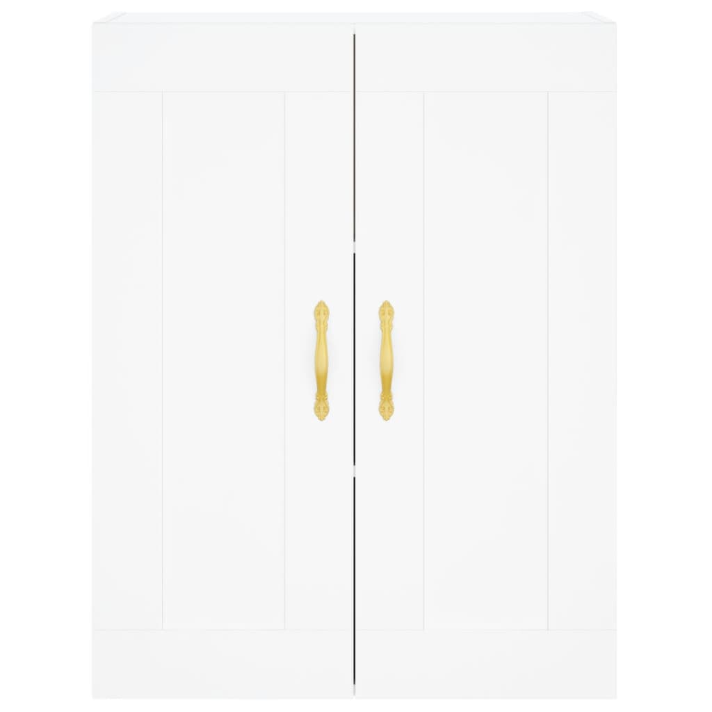 Image Buffet haut Blanc 69,5x34x180 cm Bois d'ingénierie | Xios Store SNC vidaXL Xios Store SNC