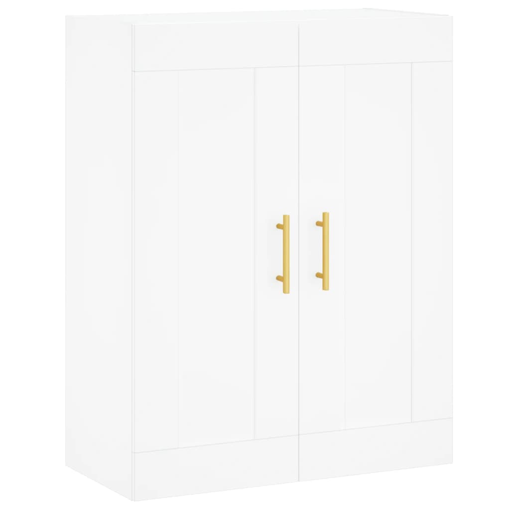 Image Buffet haut Blanc 69,5x34x180 cm Bois d'ingénierie | Xios Store SNC vidaXL Xios Store SNC