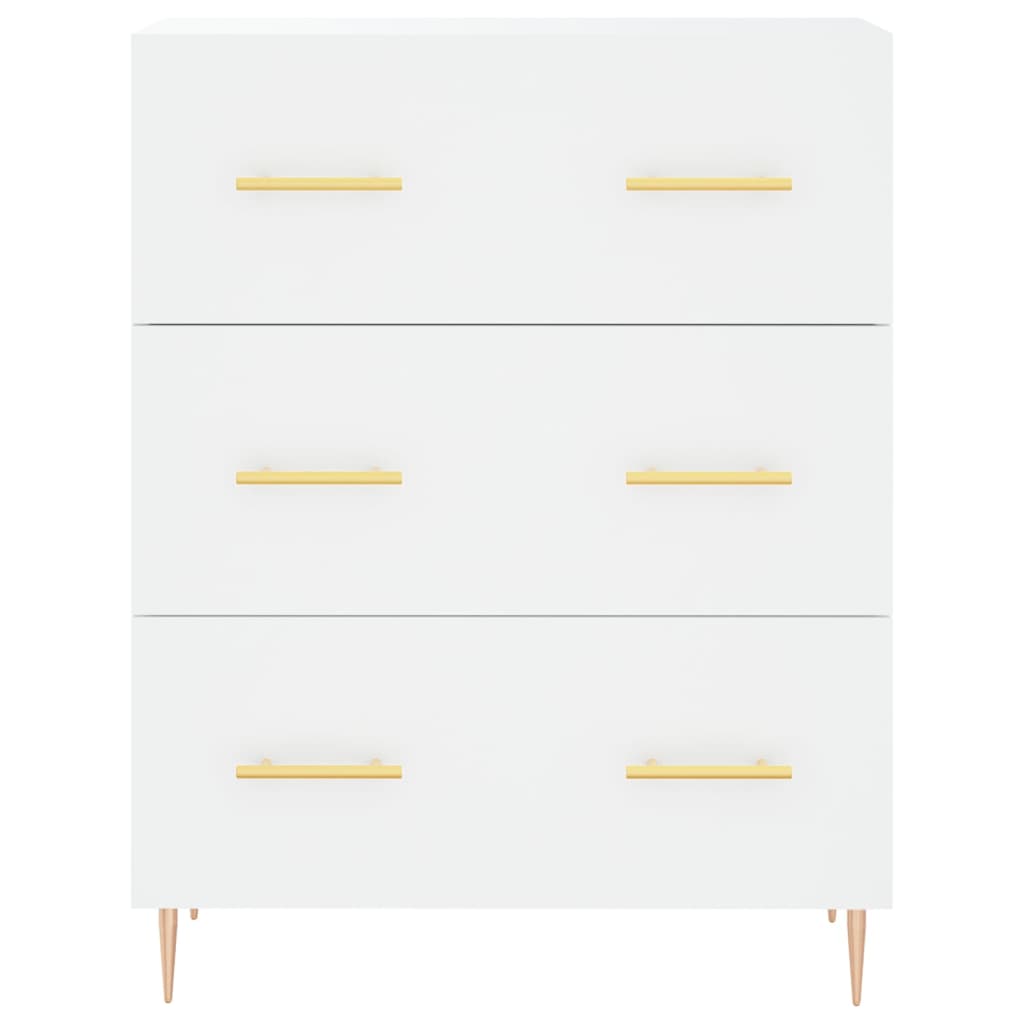 Image Buffet haut Blanc 69,5x34x180 cm Bois d'ingénierie | Xios Store SNC vidaXL Xios Store SNC