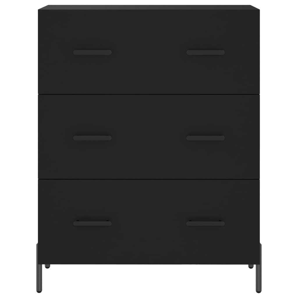 Image Buffet haut Noir 69,5x34x180 cm Bois d'ingénierie | Xios Store SNC vidaXL Xios Store SNC