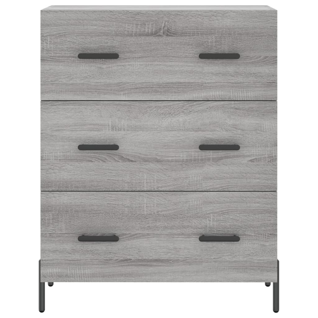 Image Buffet haut Sonoma gris 69,5x34x180 cm Bois d'ingénierie | Xios Store SNC vidaXL Xios Store SNC