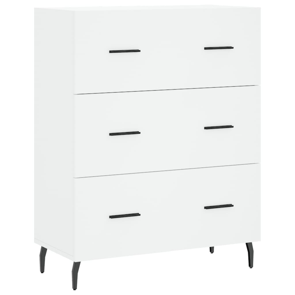 Image Buffet haut Blanc 69,5x34x180 cm Bois d'ingénierie | Xios Store SNC vidaXL Xios Store SNC