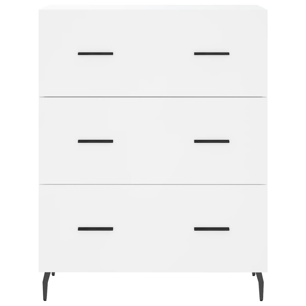 Image Buffet haut Blanc 69,5x34x180 cm Bois d'ingénierie | Xios Store SNC vidaXL Xios Store SNC