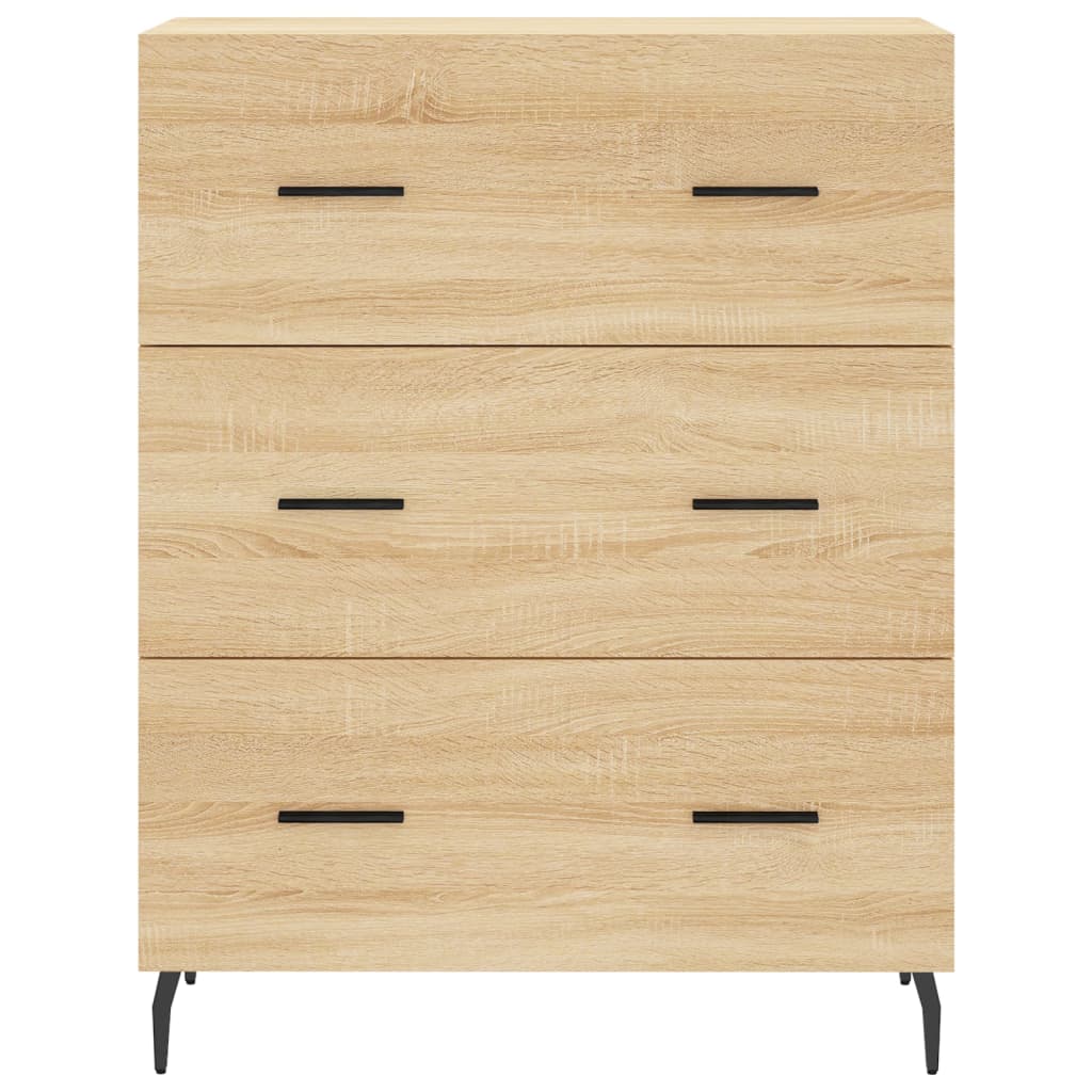 Image Buffet haut Chêne sonoma 69,5x34x180 cm Bois d'ingénierie | Xios Store SNC vidaXL Xios Store SNC