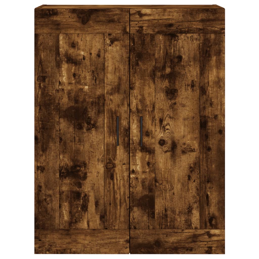 Image Buffet haut Chêne fumé 69,5x34x180 cm Bois d'ingénierie | Xios Store SNC vidaXL Xios Store SNC