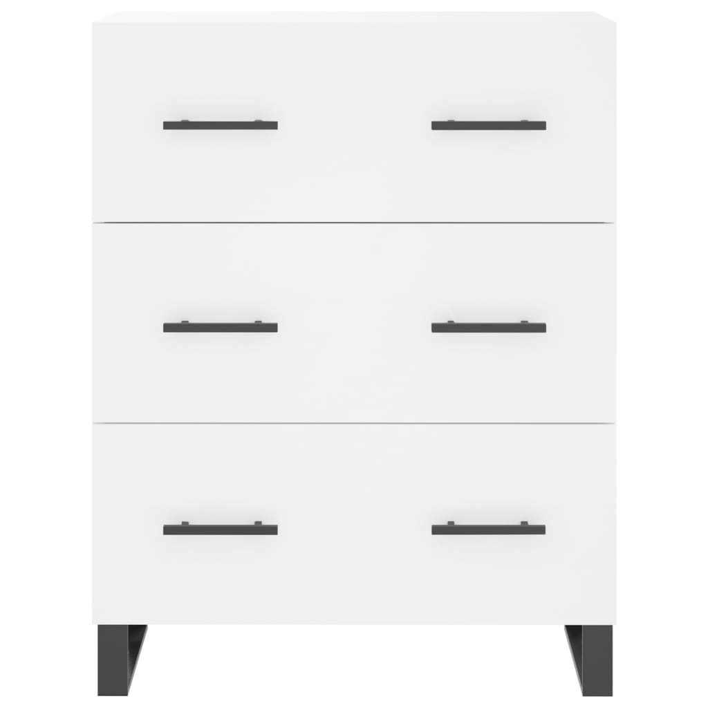 Image Buffet haut Blanc 69,5x34x180 cm Bois d'ingénierie | Xios Store SNC vidaXL Xios Store SNC