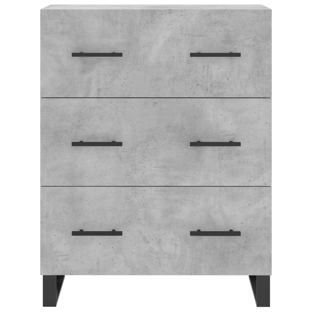 Image Buffet haut Gris béton 69,5x34x180 cm Bois d'ingénierie | Xios Store SNC vidaXL Xios Store SNC