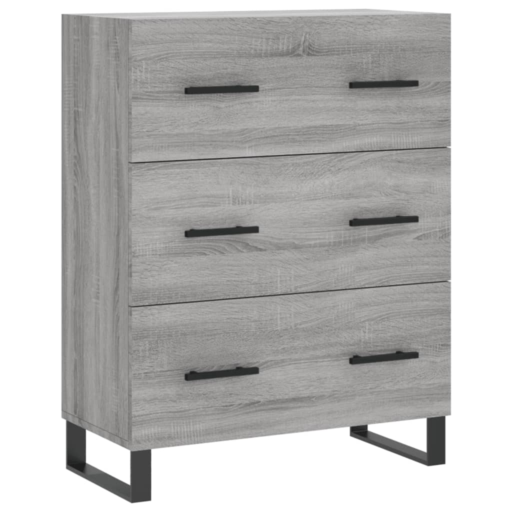 Image Buffet haut Sonoma gris 69,5x34x180 cm Bois d'ingénierie | Xios Store SNC vidaXL Xios Store SNC