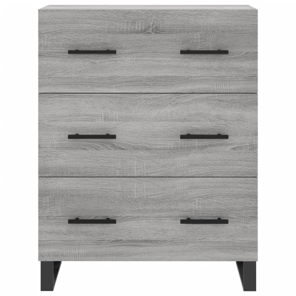 Image Buffet haut Sonoma gris 69,5x34x180 cm Bois d'ingénierie | Xios Store SNC vidaXL Xios Store SNC