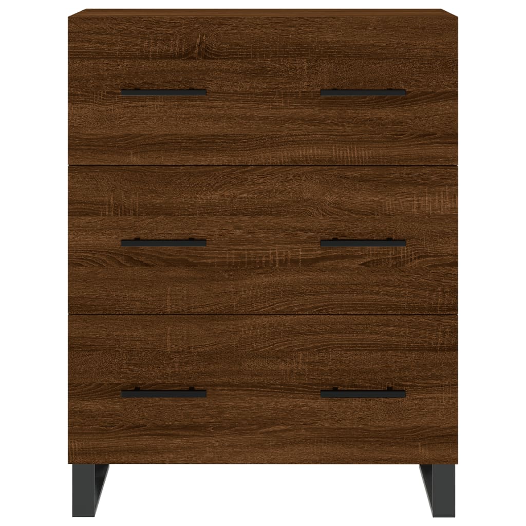 Image Buffet haut Chêne marron 69,5x34x180 cm Bois d'ingénierie | Xios Store SNC vidaXL Xios Store SNC