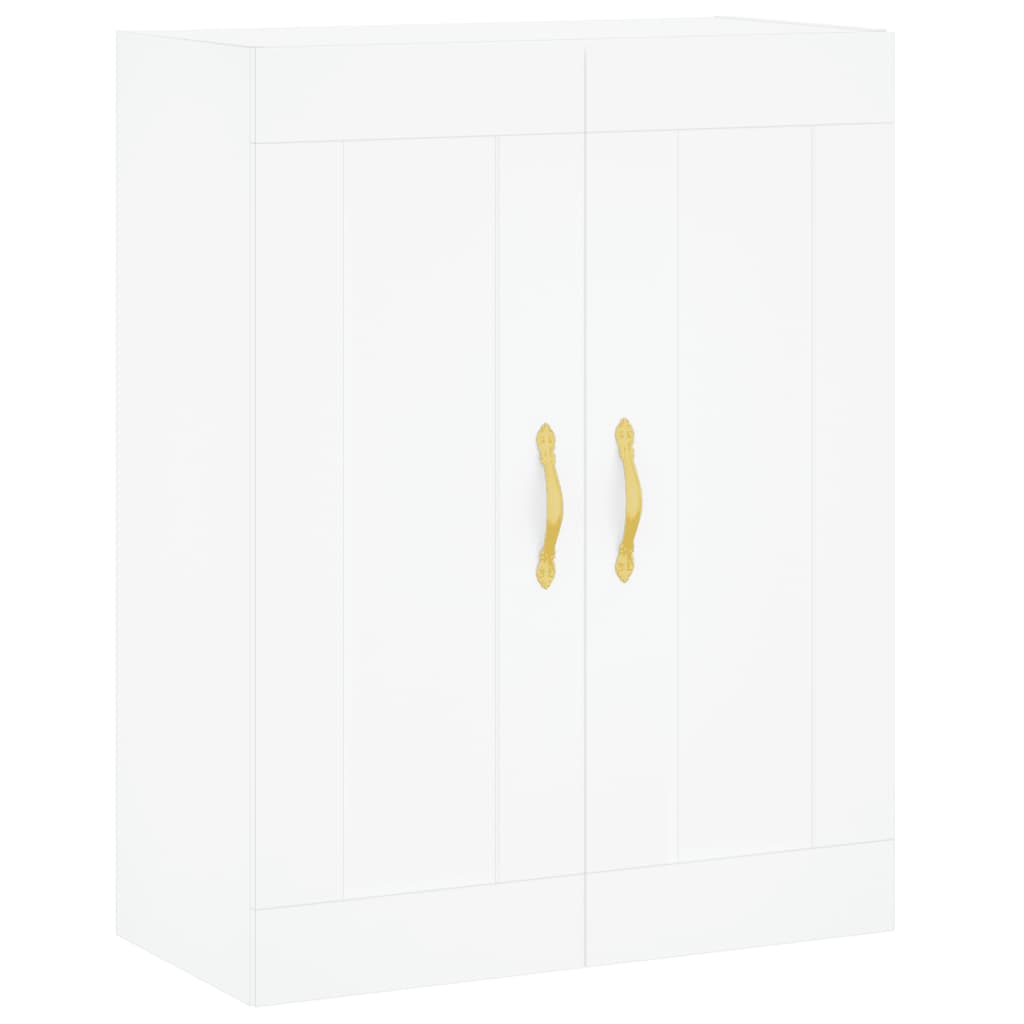 Image Buffet haut Blanc 69,5x34x180 cm Bois d'ingénierie | Xios Store SNC vidaXL Xios Store SNC