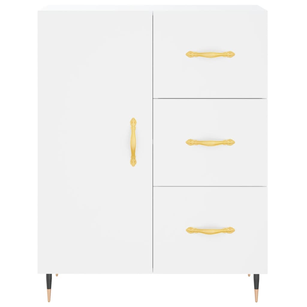 Image Buffet haut Blanc 69,5x34x180 cm Bois d'ingénierie | Xios Store SNC vidaXL Xios Store SNC