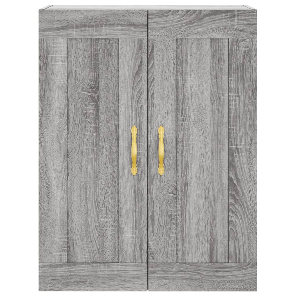 Image Buffet haut Sonoma gris 69,5x34x180 cm Bois d'ingénierie | Xios Store SNC vidaXL Xios Store SNC