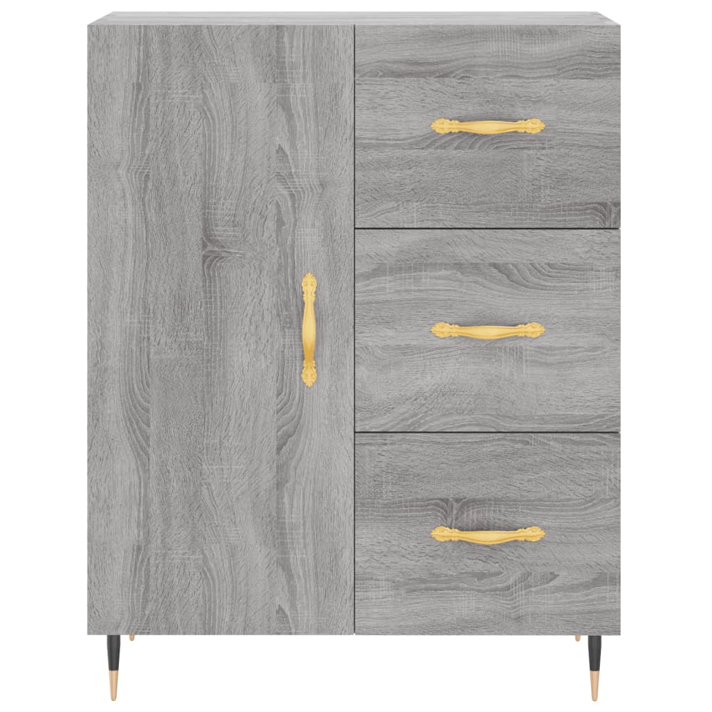 Image Buffet haut Sonoma gris 69,5x34x180 cm Bois d'ingénierie | Xios Store SNC vidaXL Xios Store SNC