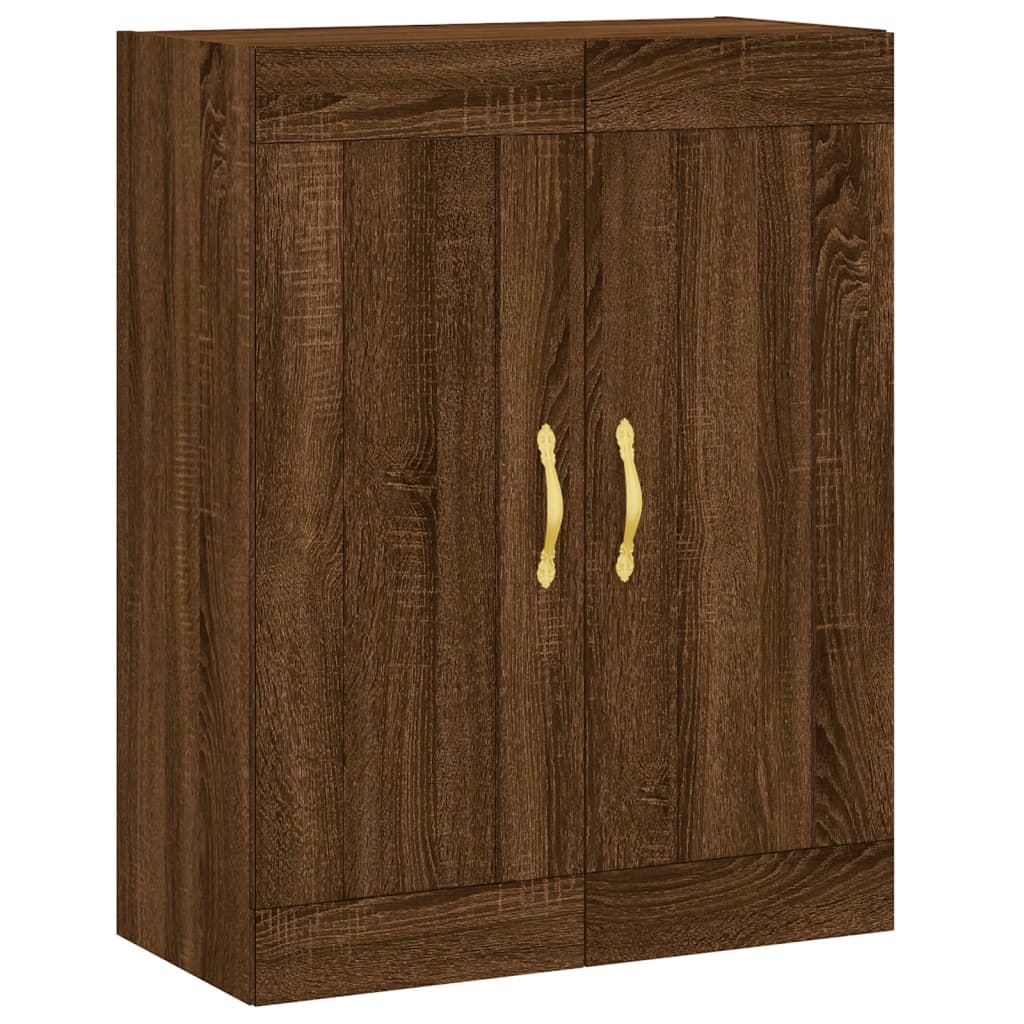 Image Buffet haut Chêne marron 69,5x34x180 cm Bois d'ingénierie | Xios Store SNC vidaXL Xios Store SNC