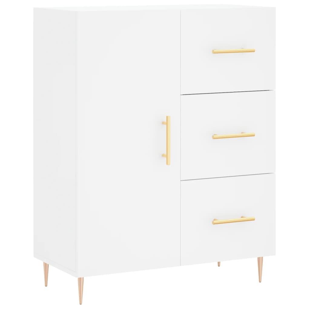 Image Buffet haut Blanc 69,5x34x180 cm Bois d'ingénierie | Xios Store SNC vidaXL Xios Store SNC