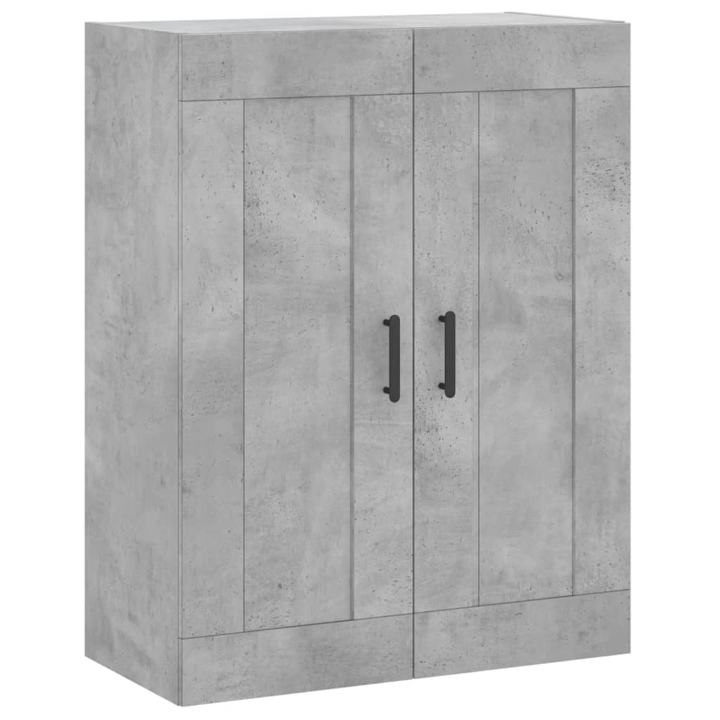 Image Buffet haut Gris béton 69,5x34x180 cm Bois d'ingénierie | Xios Store SNC vidaXL Xios Store SNC