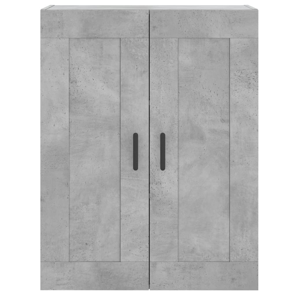 Image Buffet haut Gris béton 69,5x34x180 cm Bois d'ingénierie | Xios Store SNC vidaXL Xios Store SNC