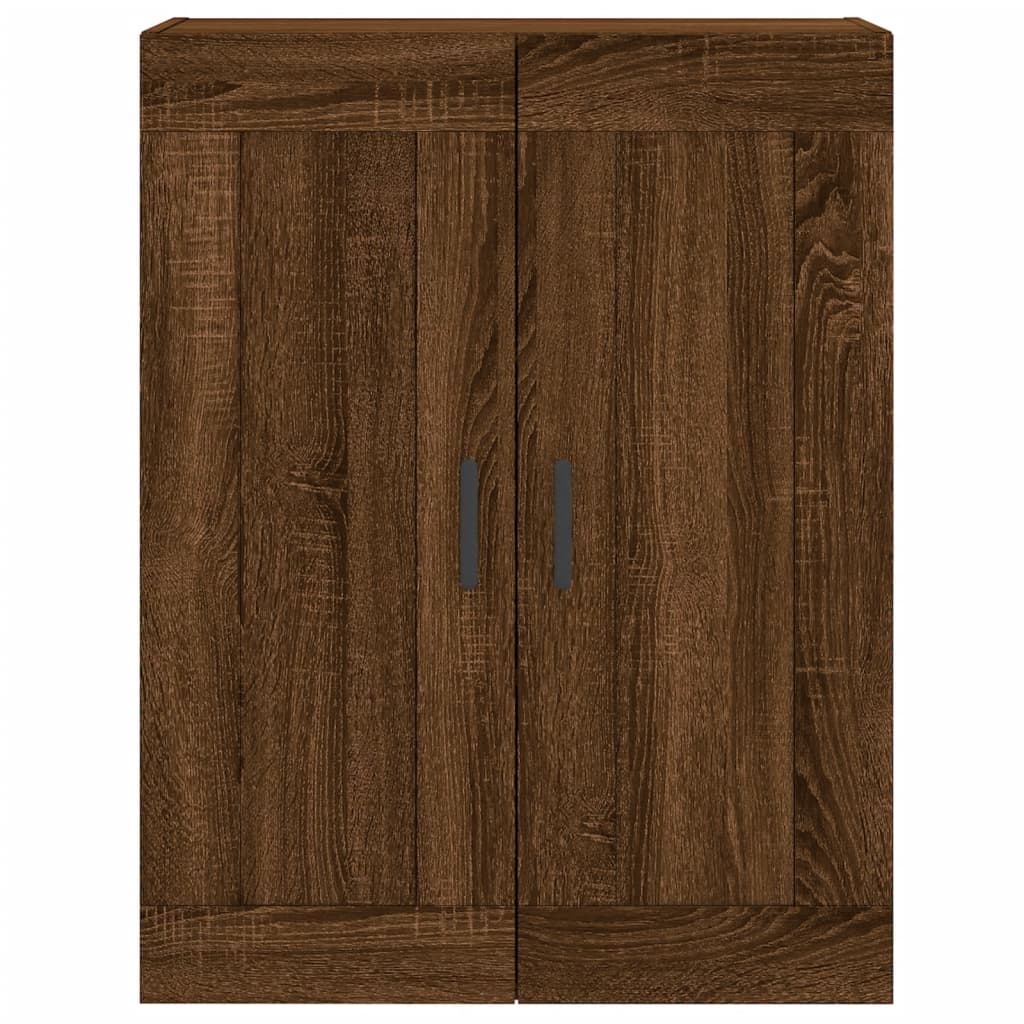 Image Buffet haut Chêne marron 69,5x34x180 cm Bois d'ingénierie | Xios Store SNC vidaXL Xios Store SNC