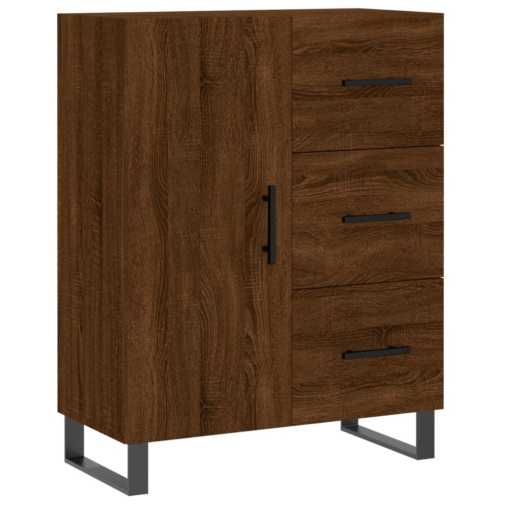 Image Buffet haut Chêne marron 69,5x34x180 cm Bois d'ingénierie | Xios Store SNC vidaXL Xios Store SNC