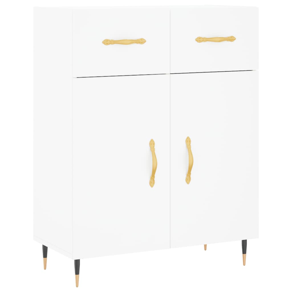 Image Buffet haut Blanc 69,5x34x180 cm Bois d'ingénierie | Xios Store SNC vidaXL Xios Store SNC