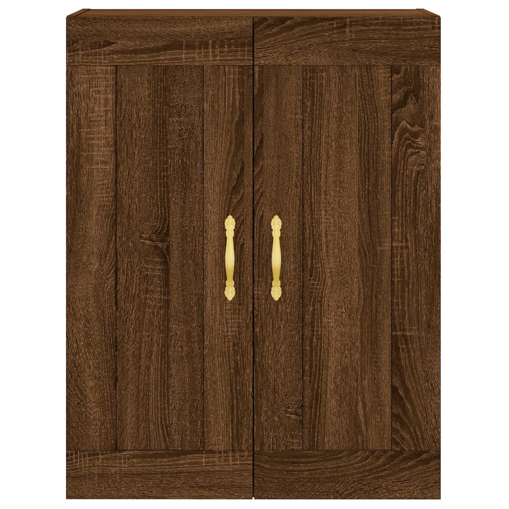 Image Buffet haut Chêne marron 69,5x34x180 cm Bois d'ingénierie | Xios Store SNC vidaXL Xios Store SNC