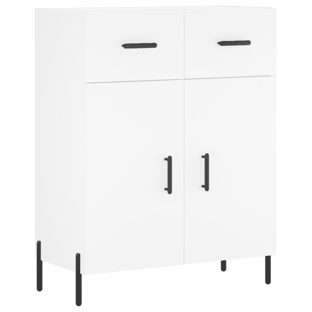 Image Buffet haut Blanc 69,5x34x180 cm Bois d'ingénierie | Xios Store SNC vidaXL Xios Store SNC